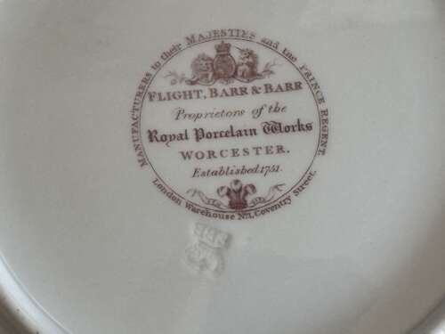 A Flight, Barr & Barr Worcester Porcelain Soup Plate c.1815 – 1820