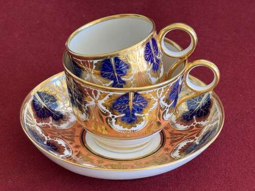 A Barr, Flight & Barr Worcester Porcelain Trio c.1804 -1813