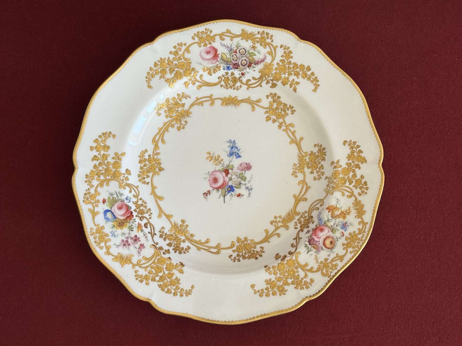 A rare Coalport Porcelain 'Windsor Castle' Plate c.1835 - 1845