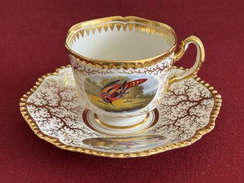A Flight, Barr & Barr Worcester Porcelain Trio c.1820