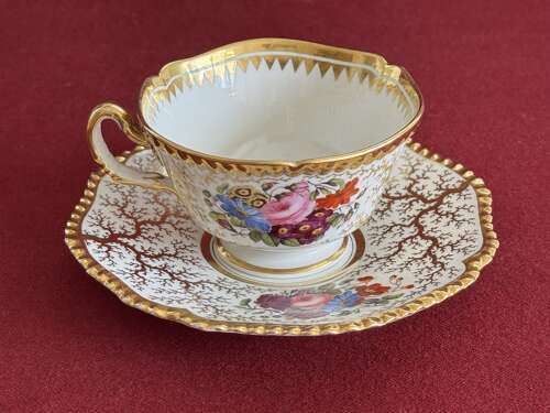 A Flight, Barr & Barr Worcester Porcelain Trio c.1820