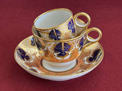 A Barr, Flight & Barr Worcester Porcelain Trio c.1804 -1813
