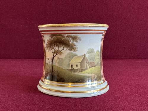 A Flight & Barr Worcester 'Capstan' Shape Inkwell c.1800