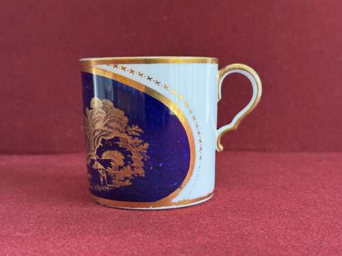 A rare Spode Bone China Coffee Can and Saucer in pattern 1695 c.1815
