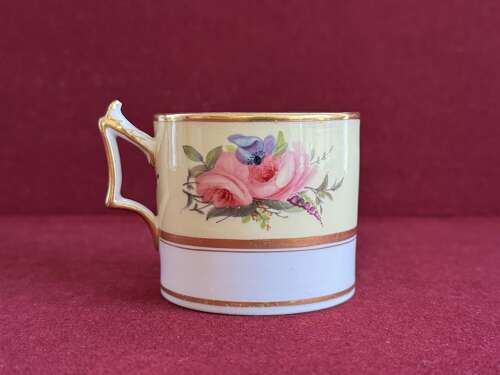 A Flight, Barr and Barr Worcester Porcelain Coffee Can c.1815 - 1820