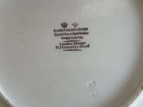 A fine Barr, Flight & Barr Worcester Porcelain plate c.1807-1813