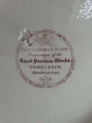 A Flight, Barr & Barr, Worcester Porcelain Dessert Plate c.1815