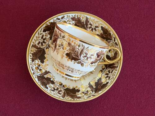 A Flight & Barr Worcester Porcelain Teacup and Saucer c.1800