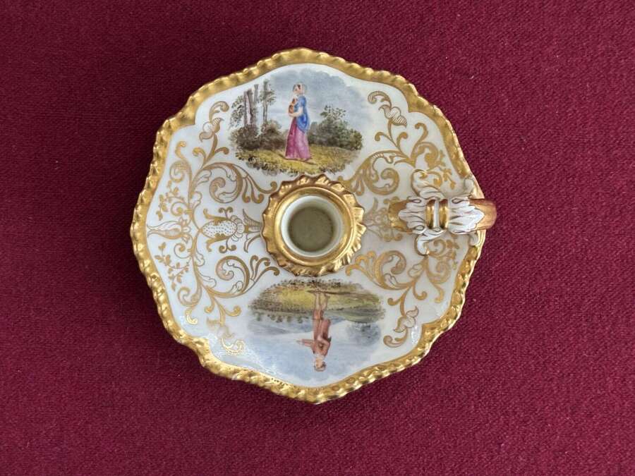 A Flight, Barr & Barr Worcester Porcelain Taperstick c.1815 - 1820