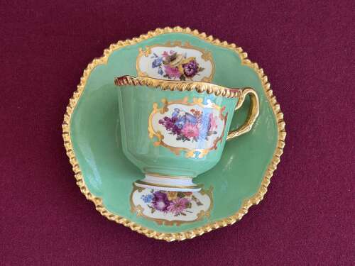 A Flight, Barr & Barr Worcester Porcelain Coffee Cup & Saucer c.1815 - 1820
