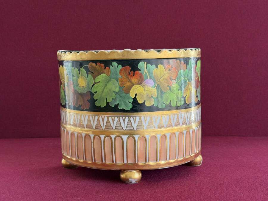 An early Spode Porcelain 'D' shaped Bough Pot c.1800