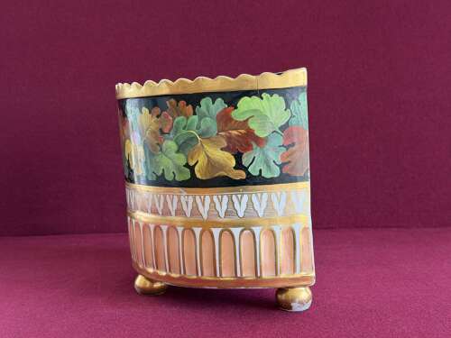 An early Spode Porcelain 'D' shaped Bough Pot c.1800