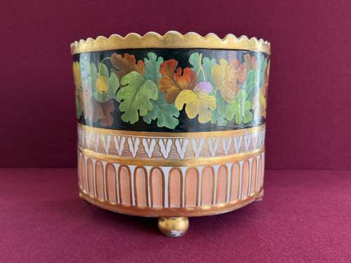 An early Spode Porcelain 'D' shaped Bough Pot c.1800