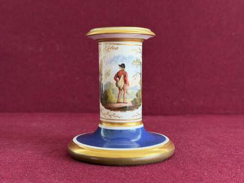 A Flight, Barr & Barr Worcester Porcelain Candlestick c.1815 - 1820