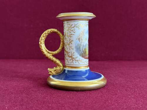 A Flight, Barr & Barr Worcester Porcelain Candlestick c.1815 - 1820