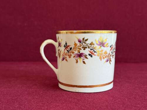 A New Hall Porcelain Coffee Can in pattern 394 c.1805
