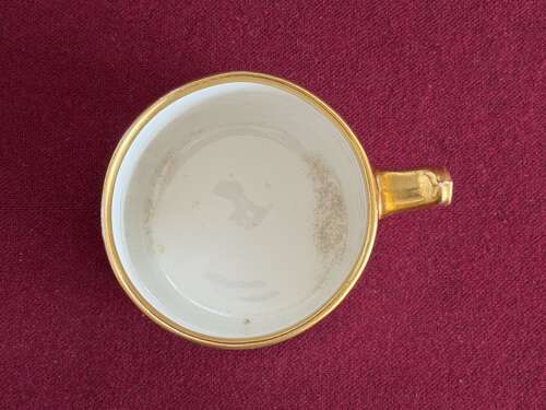 A Derby Porcelain Coffee Can with Pixie Ear Handle c.1810