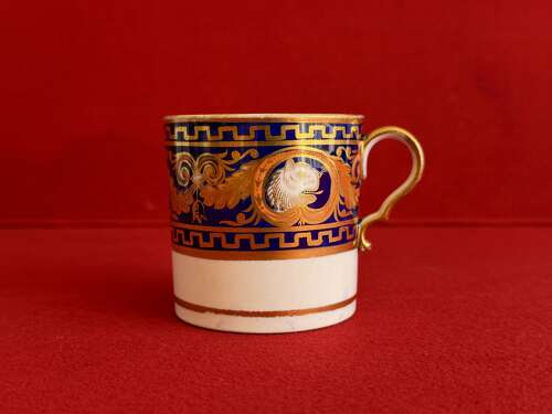 A rare Spode Porcelain Bute Shape Coffee Can c.1805