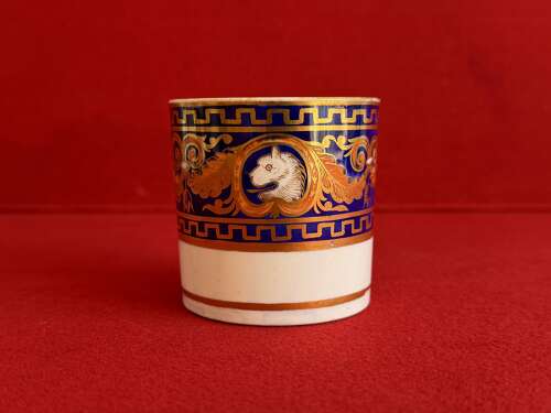 A rare Spode Porcelain Bute Shape Coffee Can c.1805