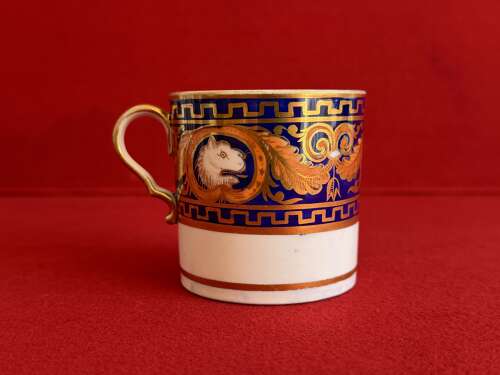 A rare Spode Porcelain Bute Shape Coffee Can c.1805