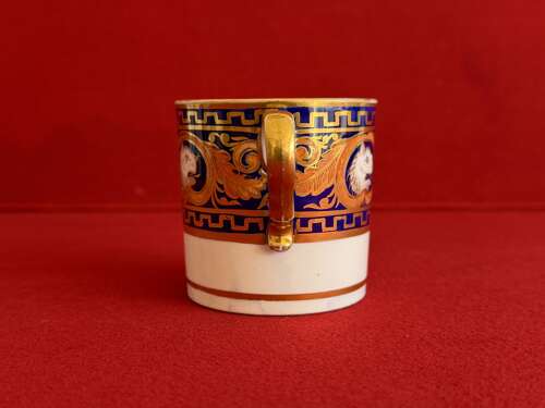 A rare Spode Porcelain Bute Shape Coffee Can c.1805