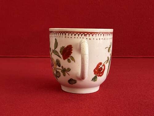 A Bow Floral Pattern Coffee Cup c.1765