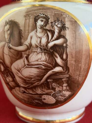 A very fine Flight & Barr Worcester Porcelain Jug by John Pennington c.1790