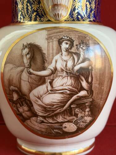 A very fine Flight & Barr Worcester Porcelain Jug by John Pennington c.1790