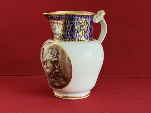 A very fine Flight & Barr Worcester Porcelain Jug by John Pennington c.1790