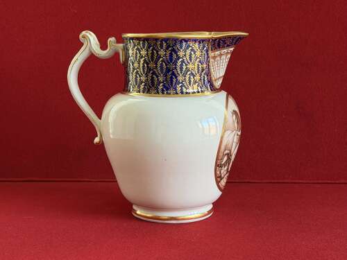 A very fine Flight & Barr Worcester Porcelain Jug by John Pennington c.1790